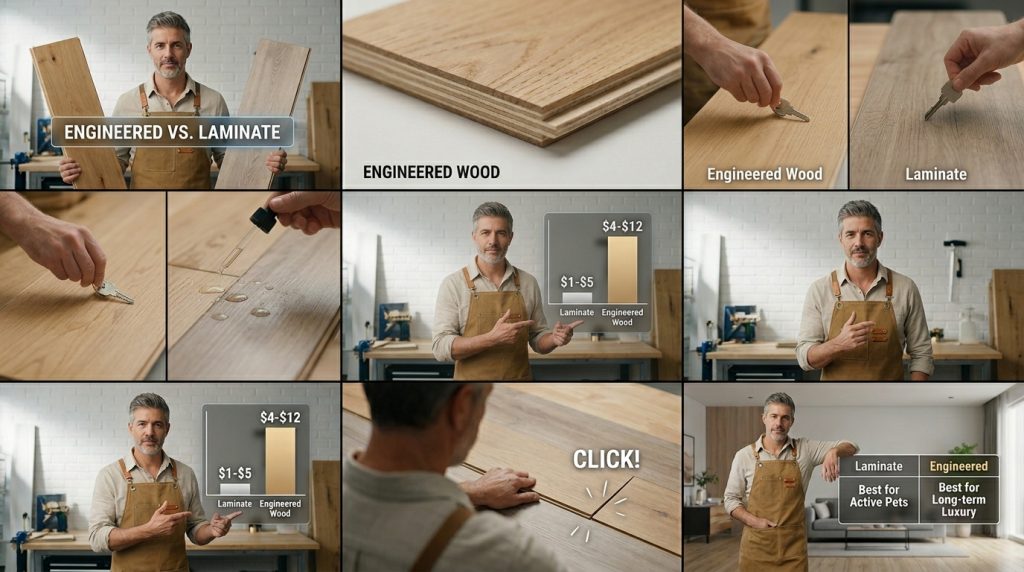 Engineered Wood vs Laminate (Critical Clarification Section)