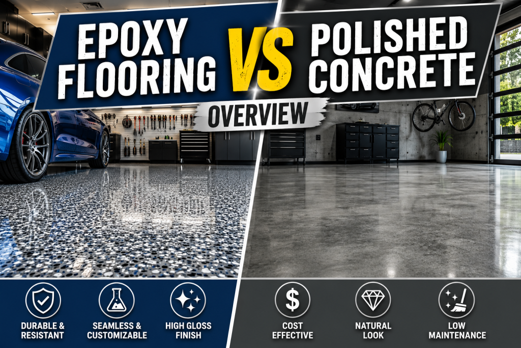 Epoxy Flooring vs Polished Concrete Overview