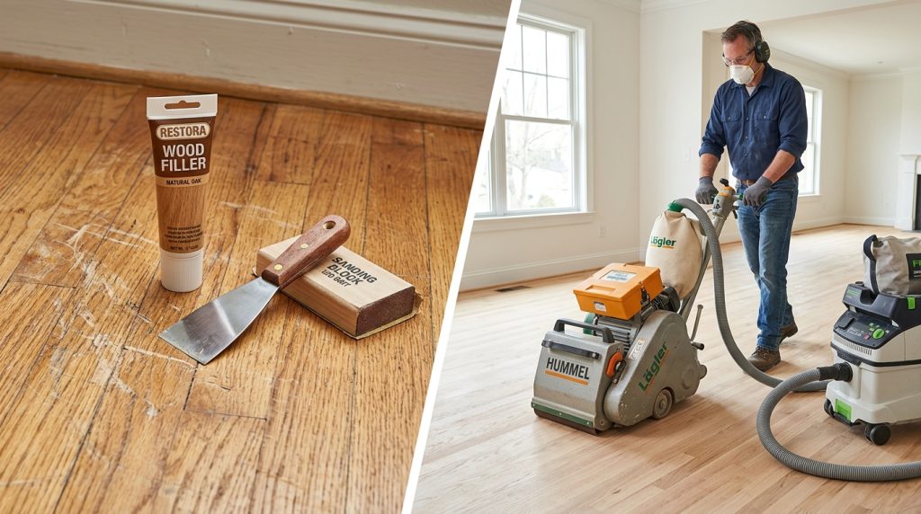 Hardwood Floor Repair Methods (DIY vs Professional)