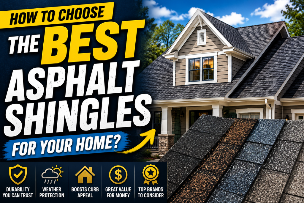 How to Choose the Best Asphalt Shingles for Your Home