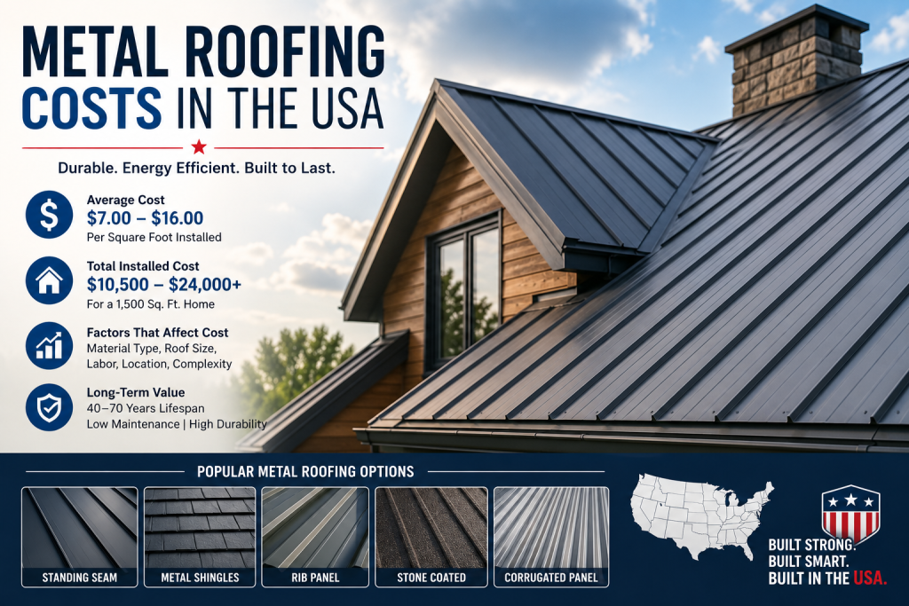 Metal Roofing Costs in the USA