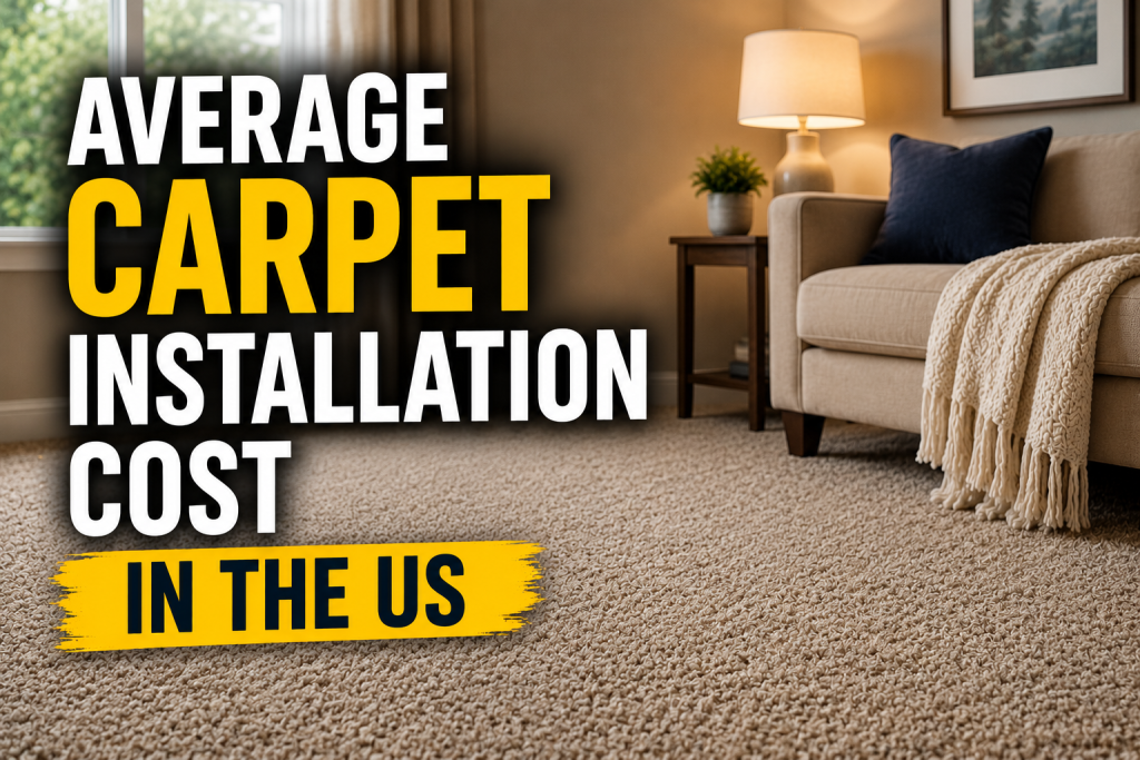Average Carpet Installation Cost in the US