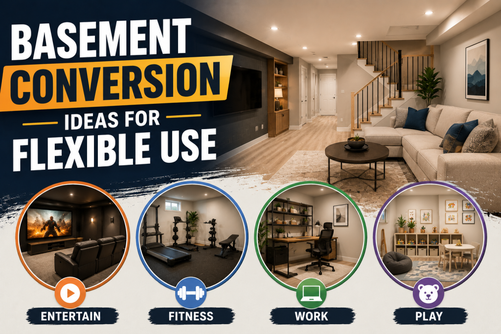 Basement Conversion Ideas for Flexible Use