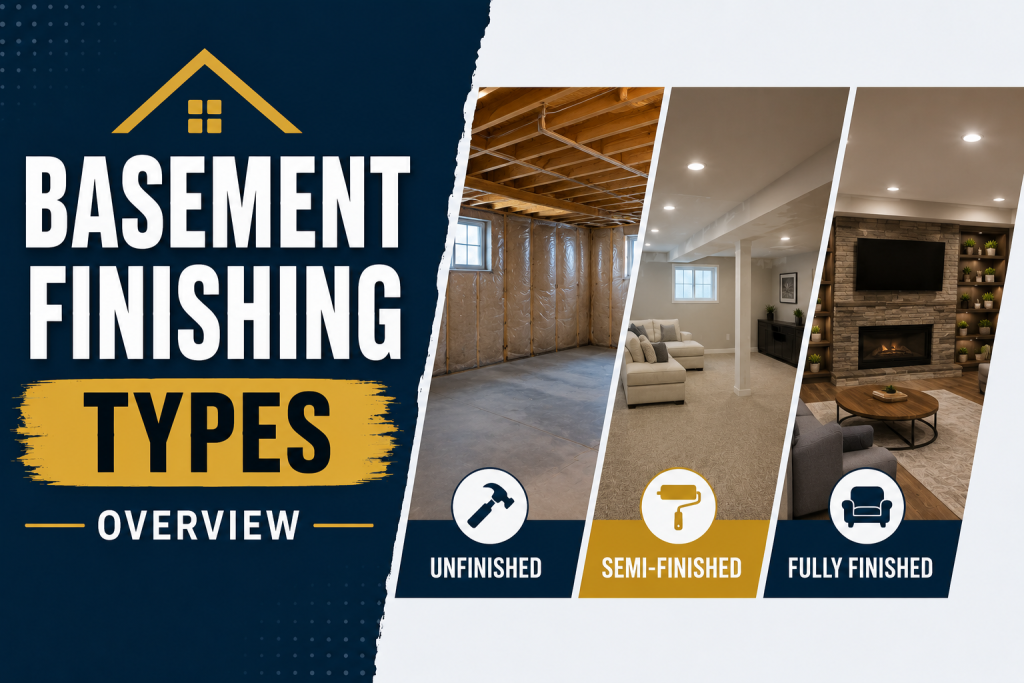Basement Finishing Types Overview