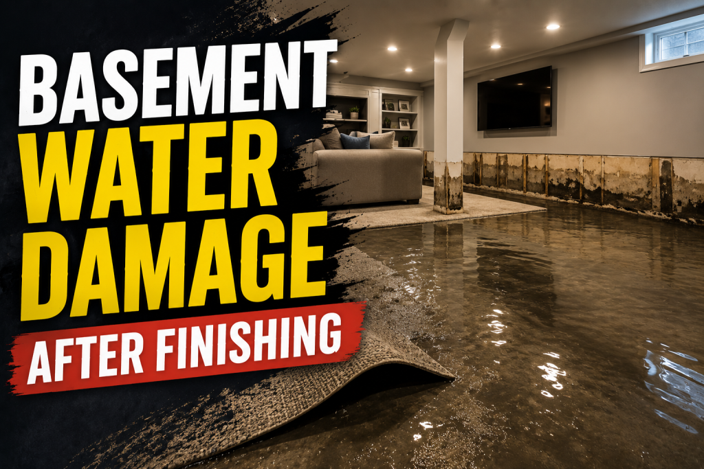 Basement Water Damage After Finishing