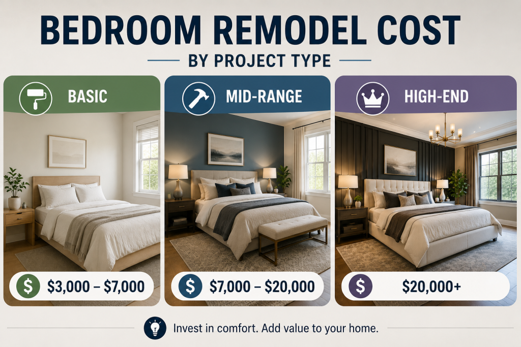 bedroom remodel cost