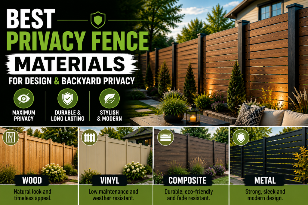 Best Privacy Fence Materials for Design and Backyard Privacy