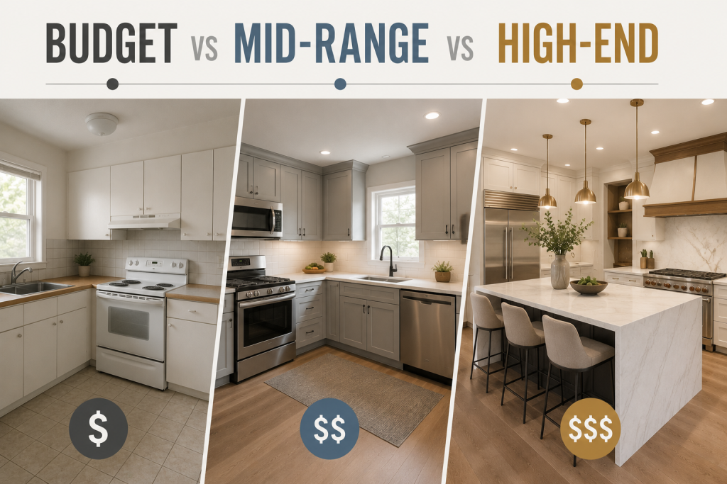 Budget vs Mid-Range vs High-End Remodels