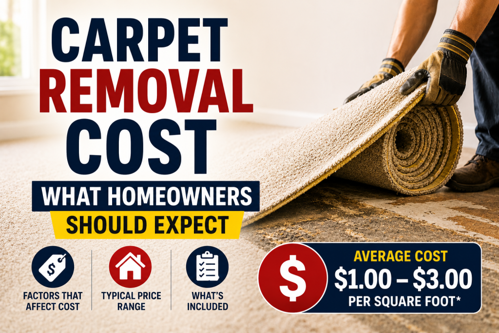 Carpet Removal Cost What Homeowners Should Expect