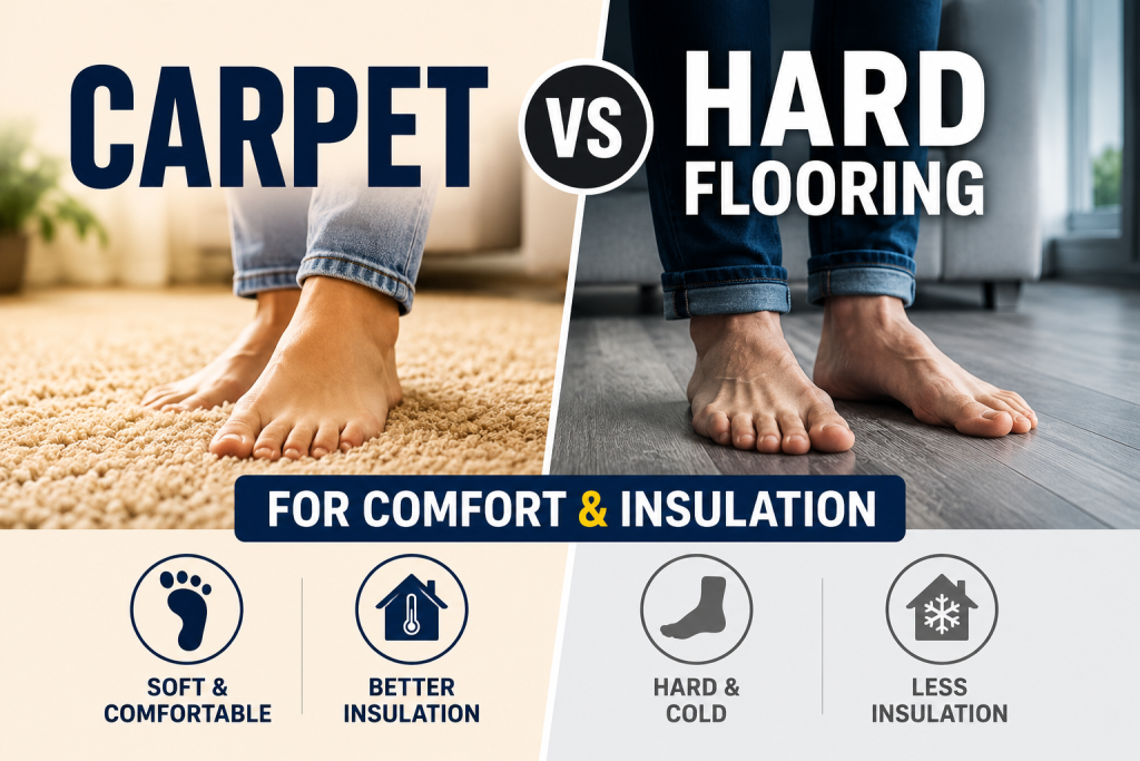 Carpet vs Hard Flooring for Comfort and Insulation