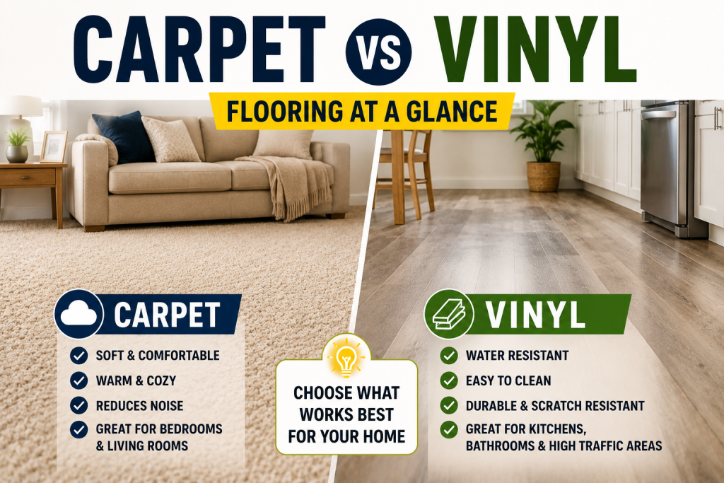 Carpet vs Vinyl Flooring