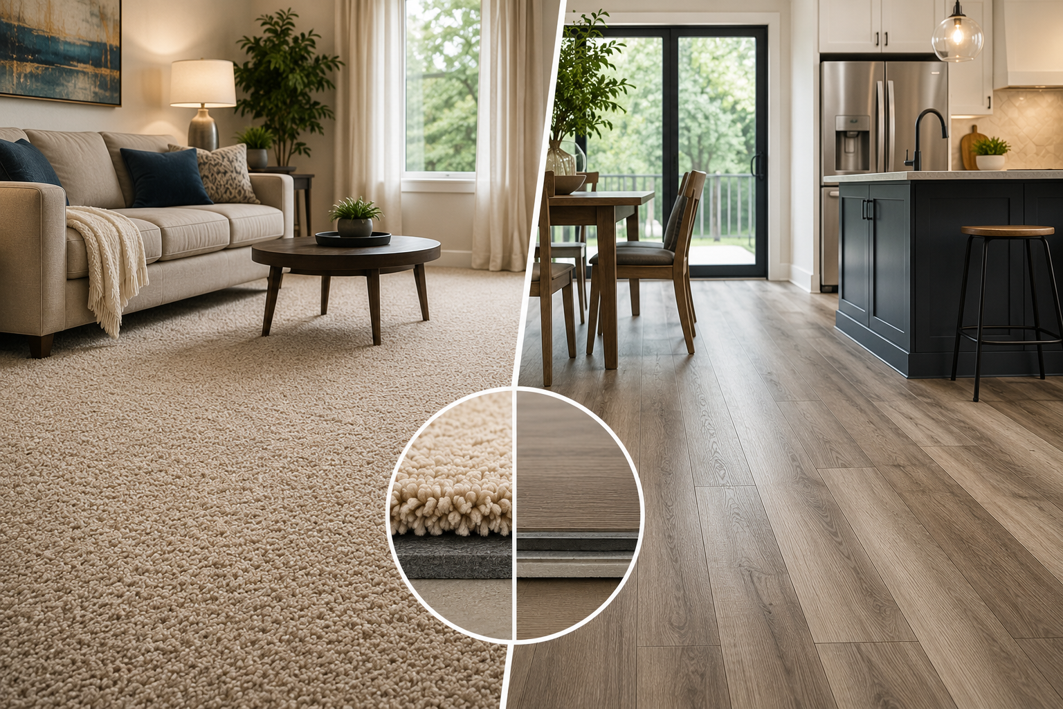 Carpet vs Vinyl Flooring