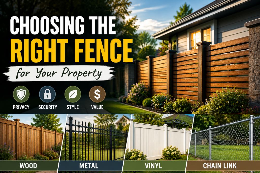 Choosing the Right Fence for Your Property