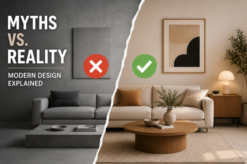 Modern vs contemporary interior design
