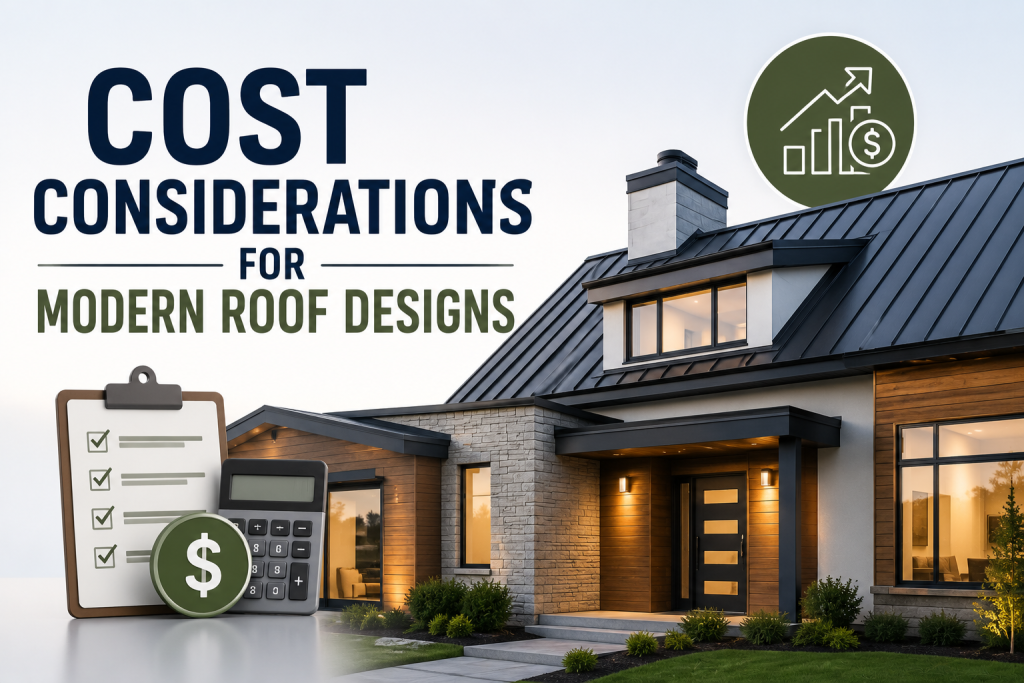 Cost Considerations for Modern Roof Designs