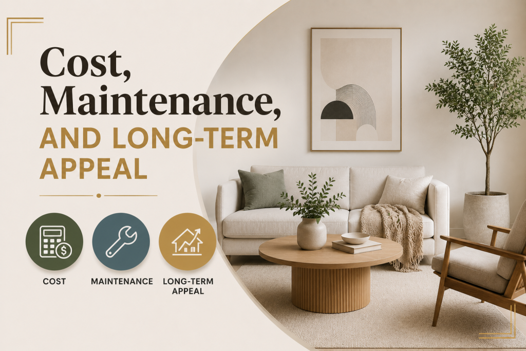 Cost, Maintenance, and Long-Term Appeal