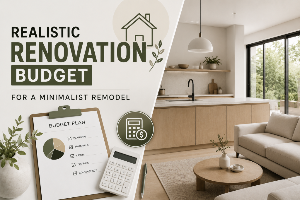 Creating a Realistic Home Renovation Budget for a Minimalist Remodel