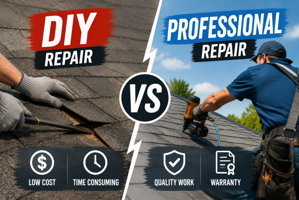 DIY Roof Repair vs Professional Roof Repair: Understanding the Key Differences