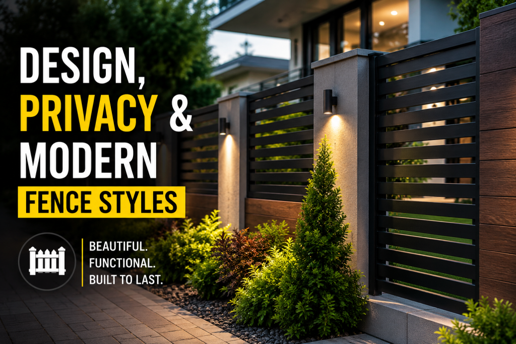 Design, Privacy & Modern Fence Styles