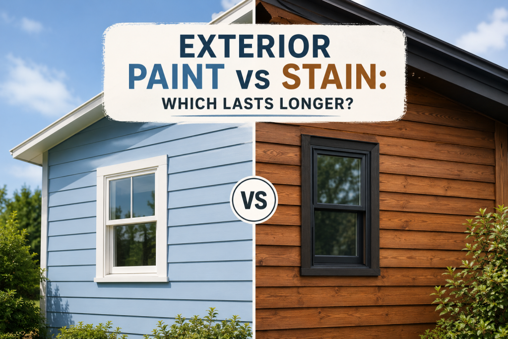 Exterior Paint vs Stain Which Lasts Longer
