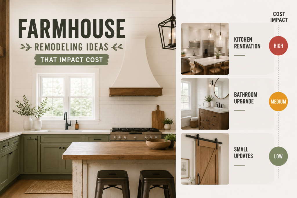 Farmhouse Remodeling Ideas That Impact Cost