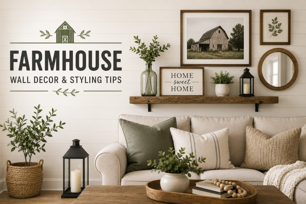 Farmhouse Wall Decor and Styling Tips