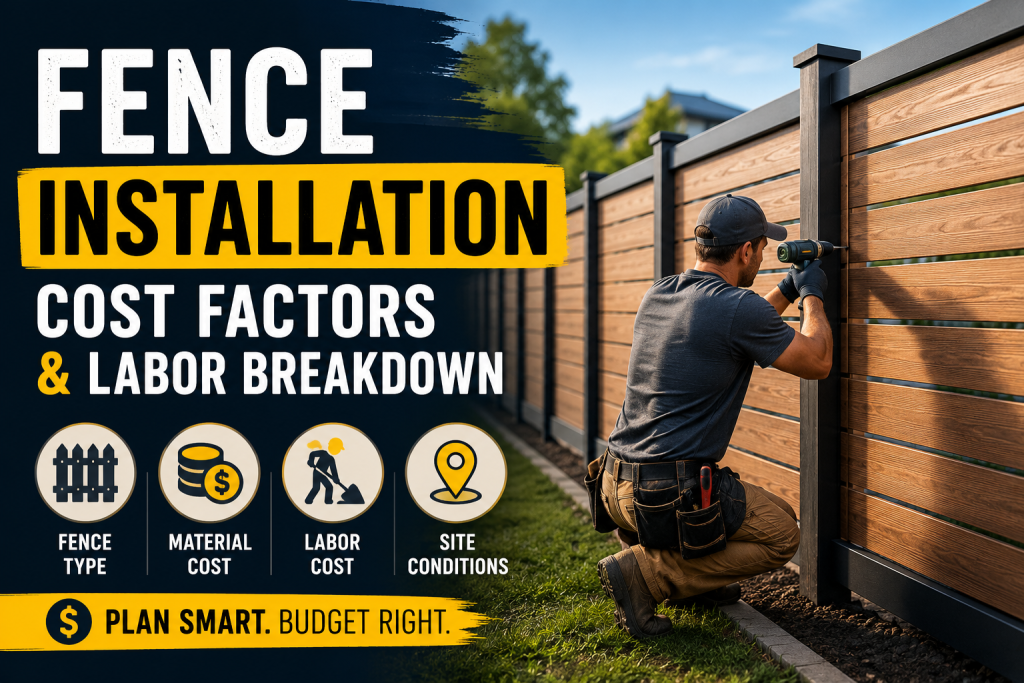 Fence Installation Cost Factors and Labor Breakdown