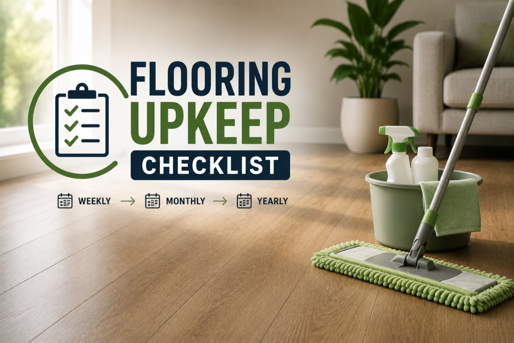Flooring Upkeep Checklist (Weekly to Yearly)