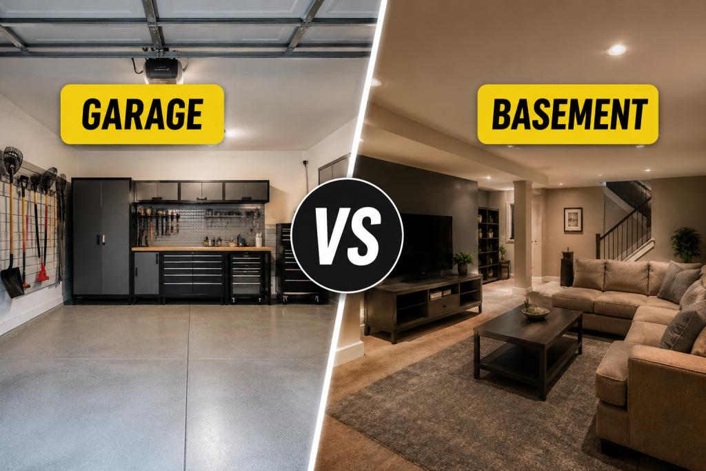 Garage vs Basement Comparison