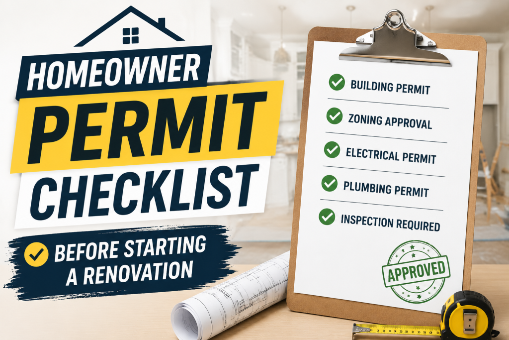 Homeowner Permit Checklist Before Starting a Renovation