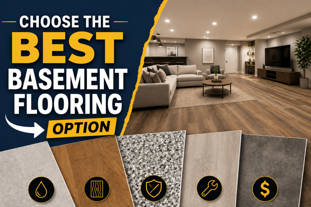 How to Choose the Best Basement Flooring Option
