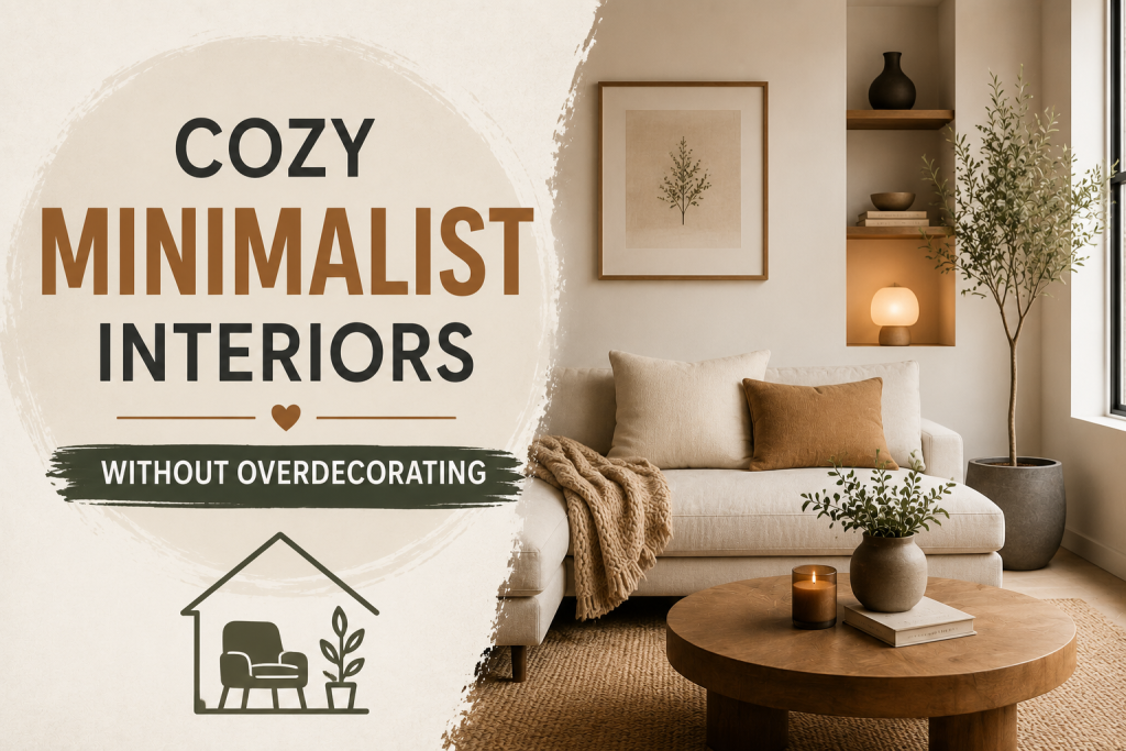 How to Create Cozy Minimalist Interiors Without Overdecorating