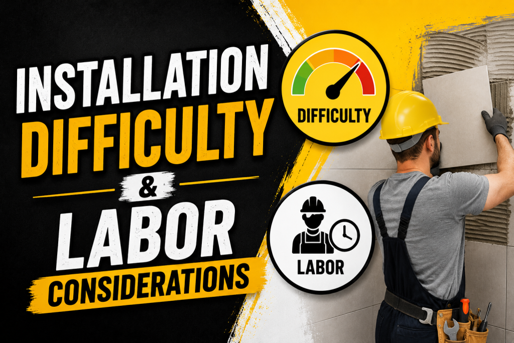 Installation Difficulty and Labor Considerations