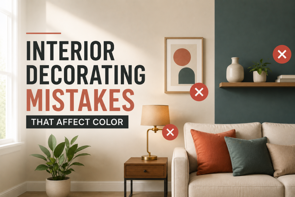 Interior Decorating Mistakes That Affect Color