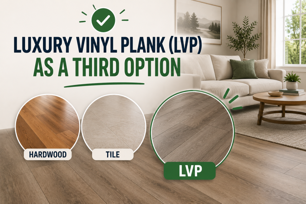 Luxury Vinyl Plank (LVP) as a Third Option