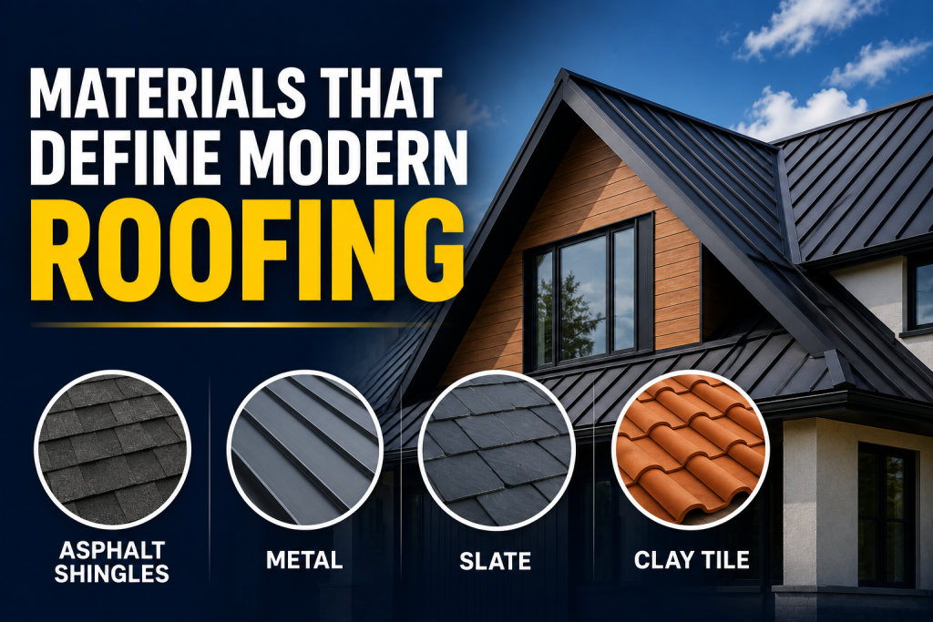 Materials That Define Modern Roofing Styles
