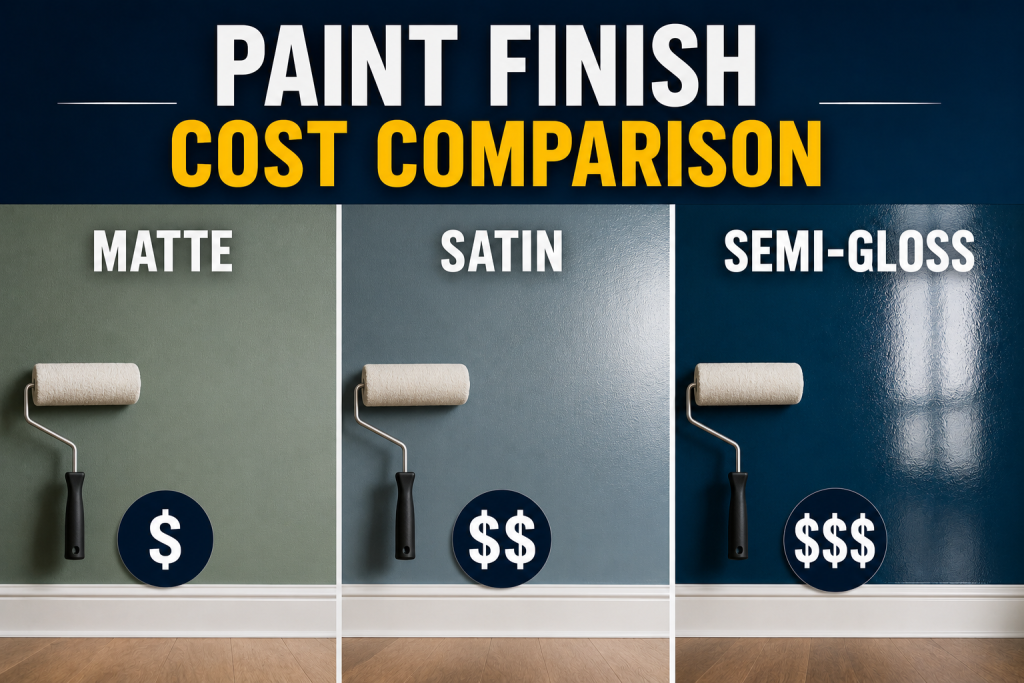 matte vs satin vs semi-gloss cost
