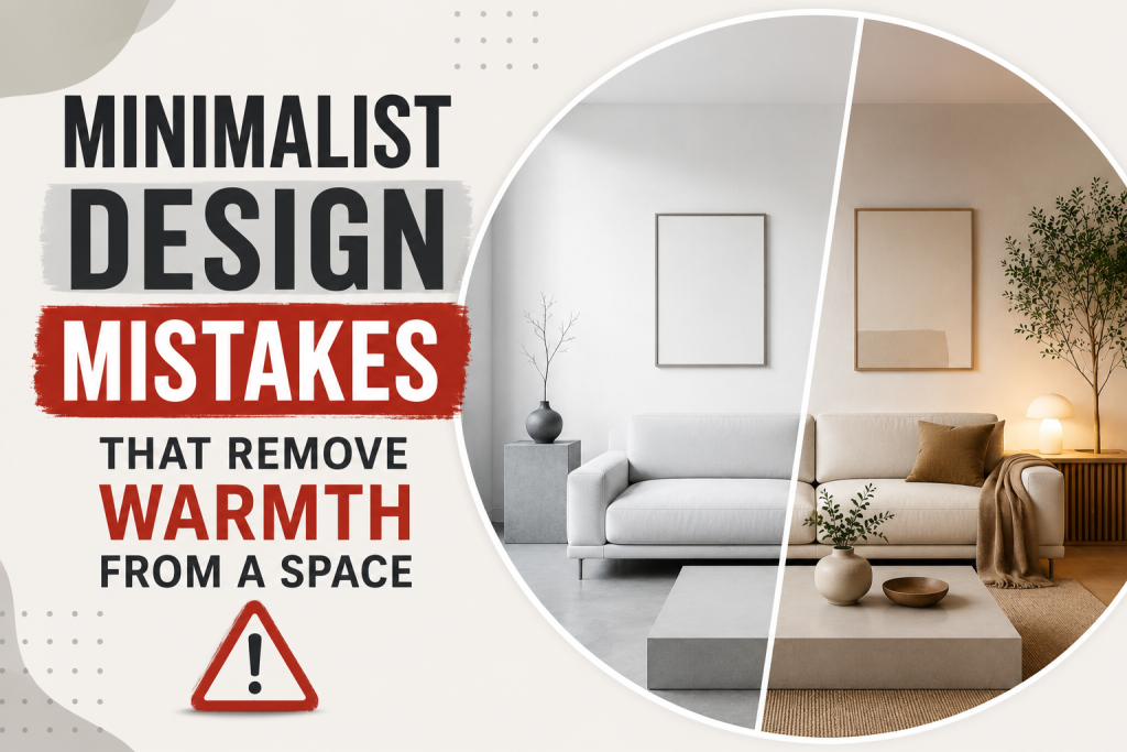 Minimalist Design Mistakes That Remove Warmth From a Space