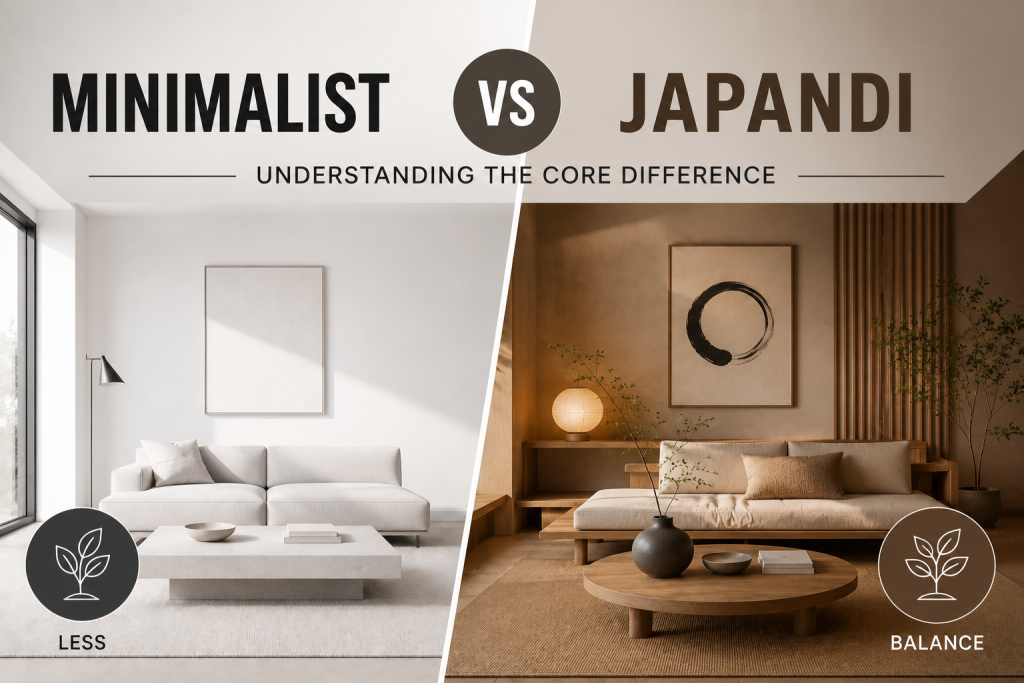 Minimalist vs Japandi: Understanding the Core Difference