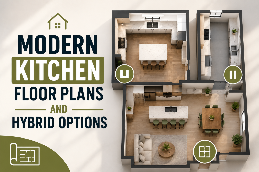 Modern Kitchen Floor Plans and Hybrid Options