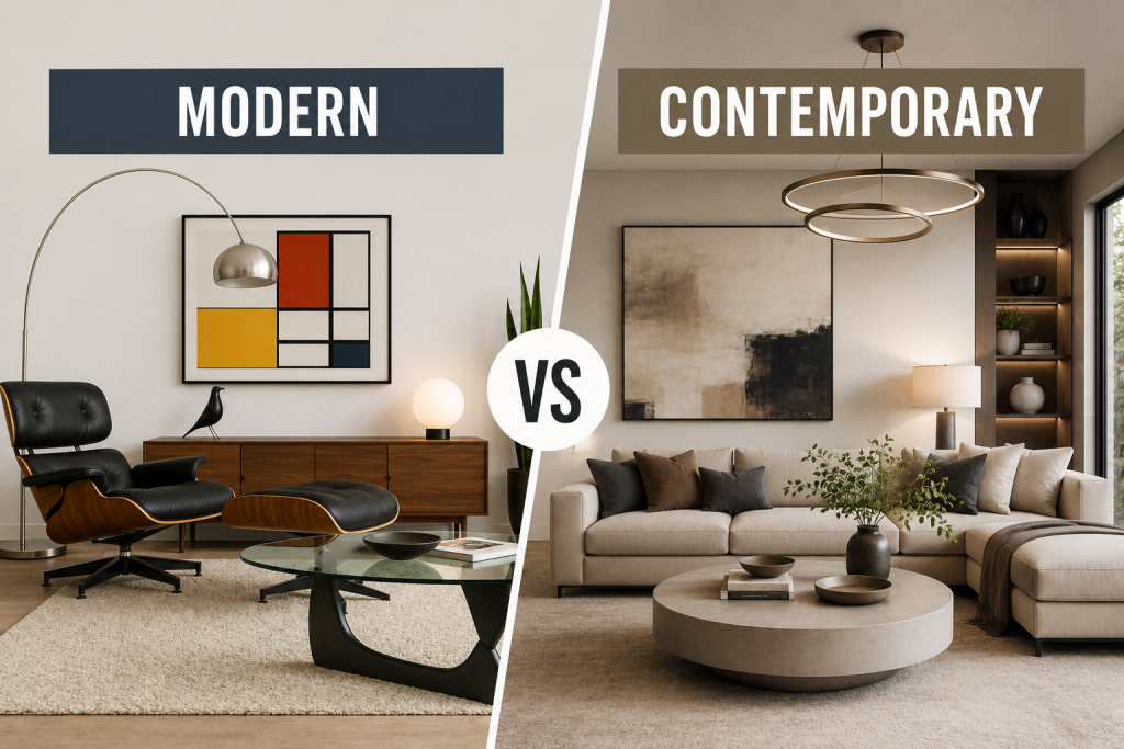 Modern vs Contemporary Interior Design: Key Differences Explained