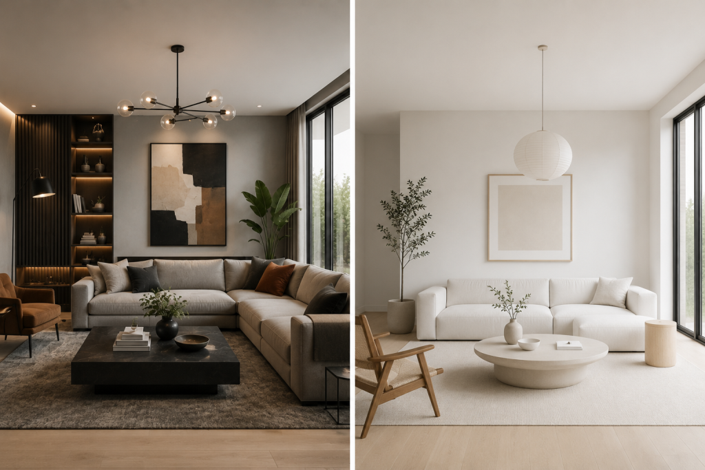 Modern vs Minimalist Design in Home Interiors