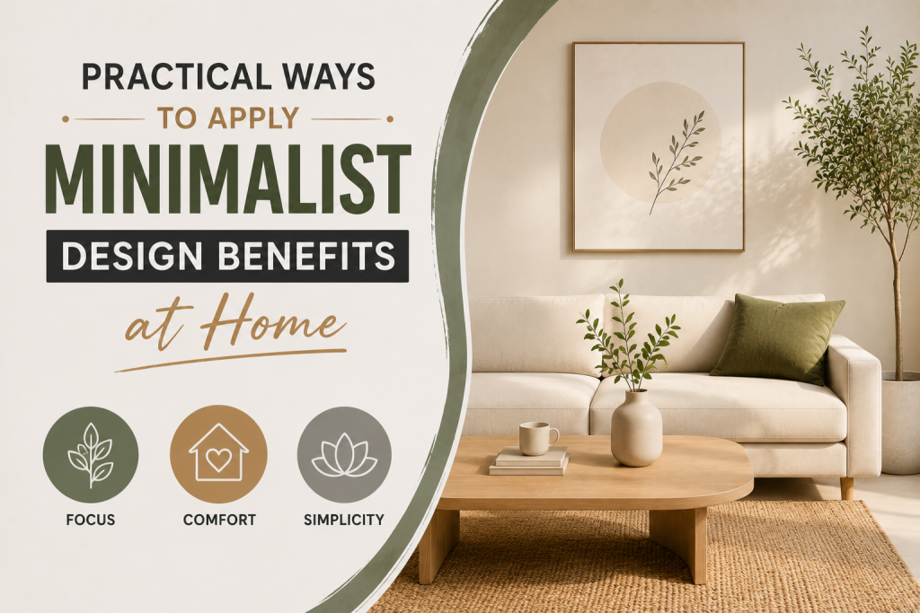 Practical Ways to Apply Minimalist Design Benefits at Home