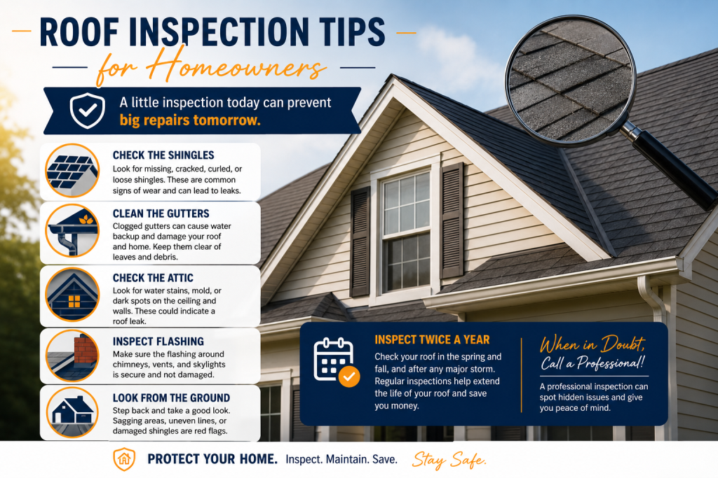 Roof Inspection Tips for Homeowners