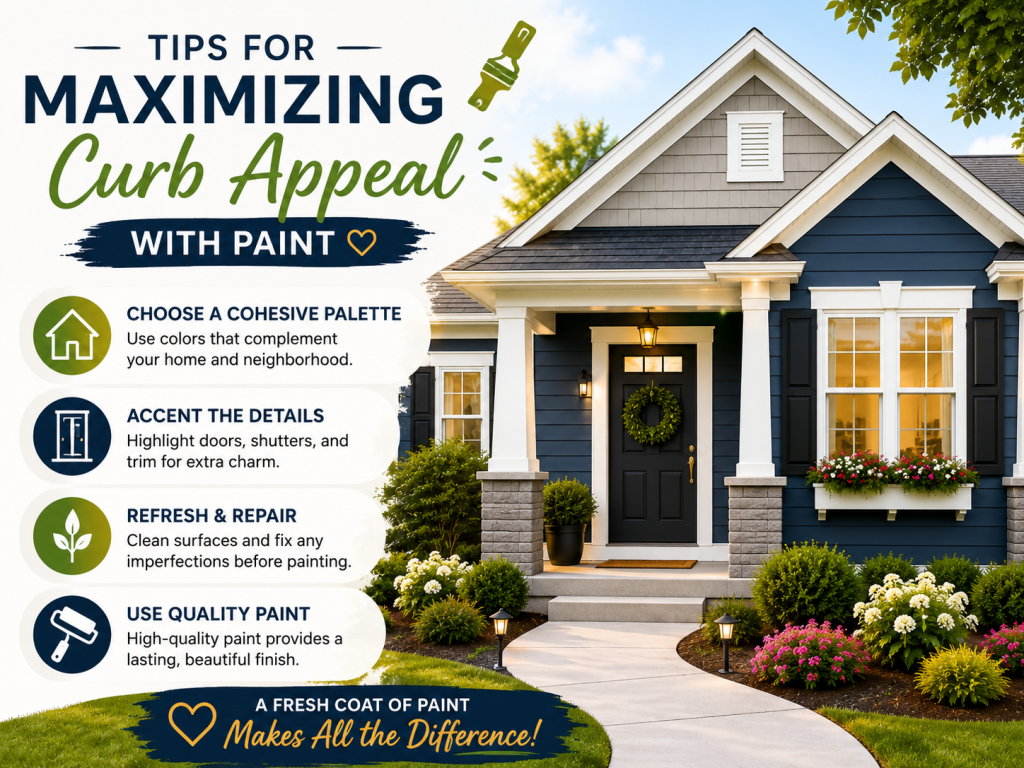 Tips for Maximizing Curb Appeal with Paint