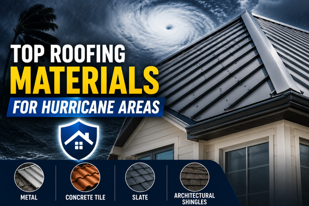 Top Roofing Materials for Hurricane-Prone Areas