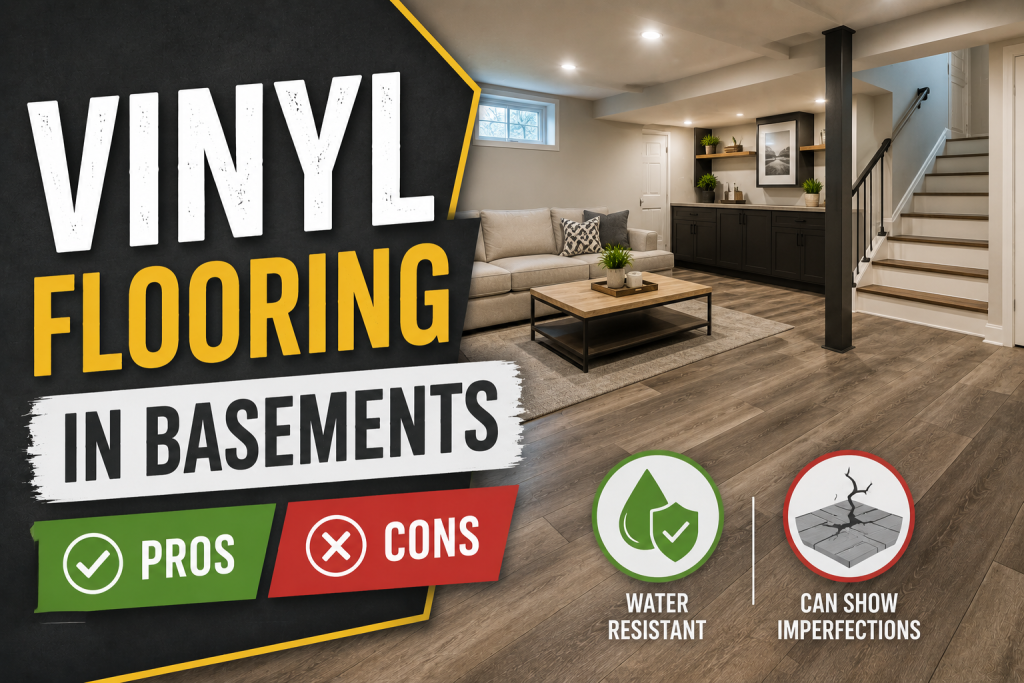 Vinyl Flooring in Basements – Pros and Cons