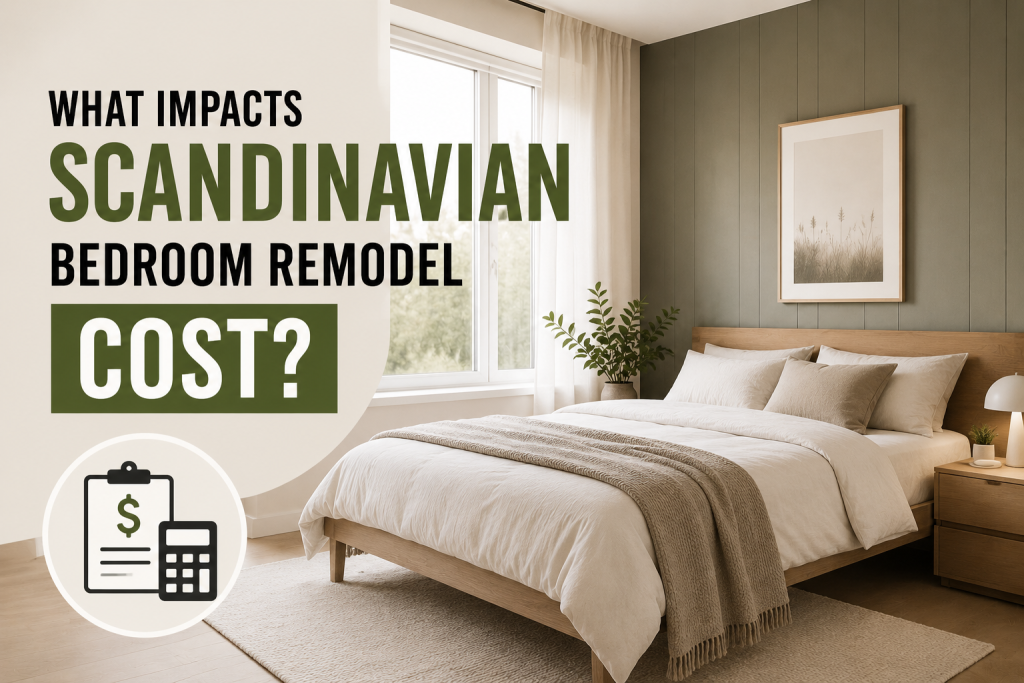 Scandinavian bedroom remodel cost