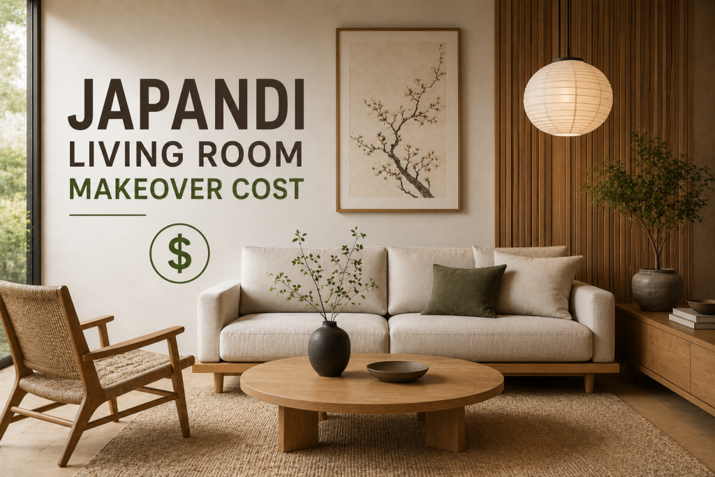 What Is a Japandi Living Room Makeover Cost?