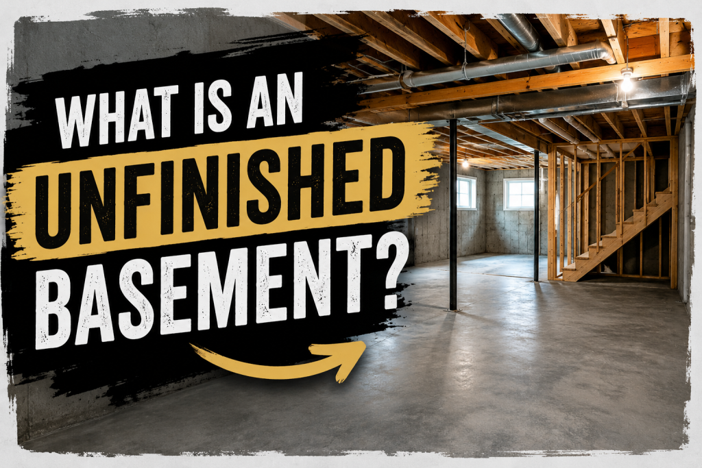 What Is an Unfinished Basement